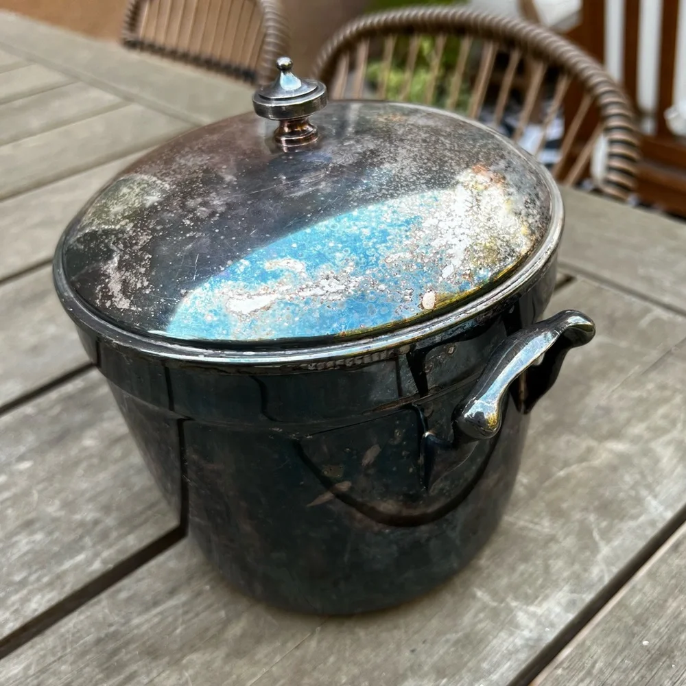 Crescent vintage silver